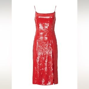 Bardot Beckett Sequin Dress Red